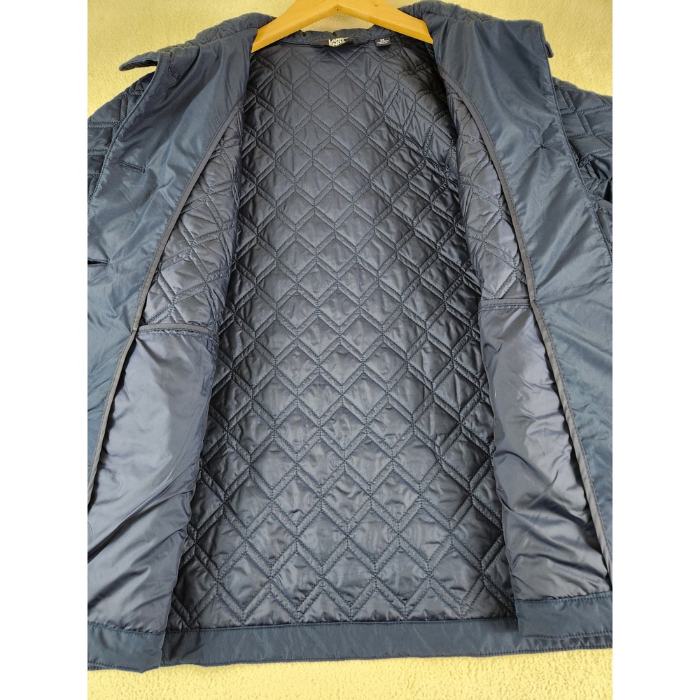 Women's Plus Size Lands End Navy Quilted Jacket Lightweight Fall Spring Size 1X - Picture 8 of 8